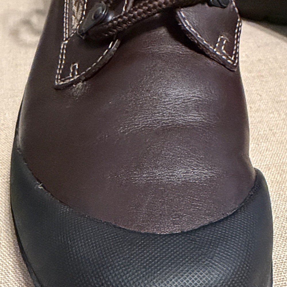 Coach “Dianne” Brown and Black Monogram Lace-Up Boots, Size 8M - Picture 7 of 12